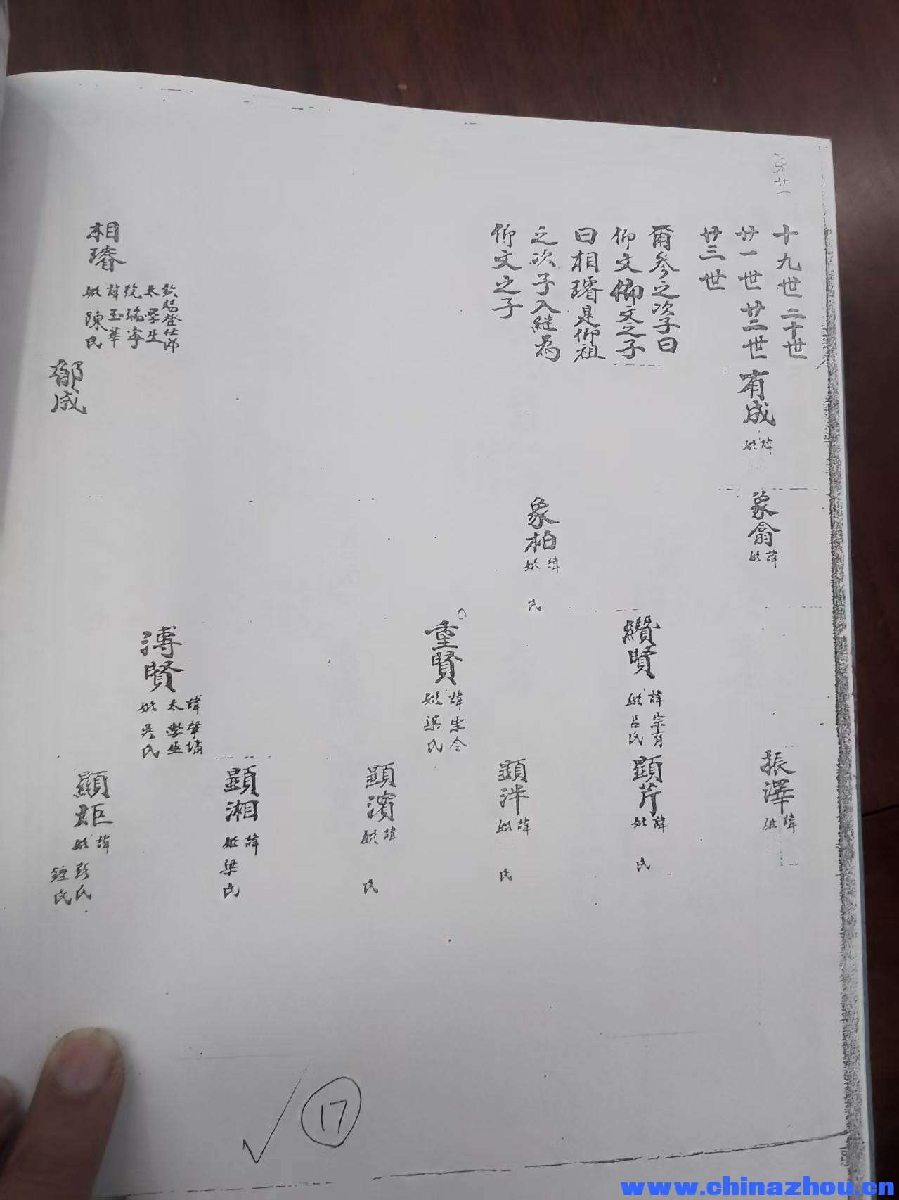 周瑞寧家譜